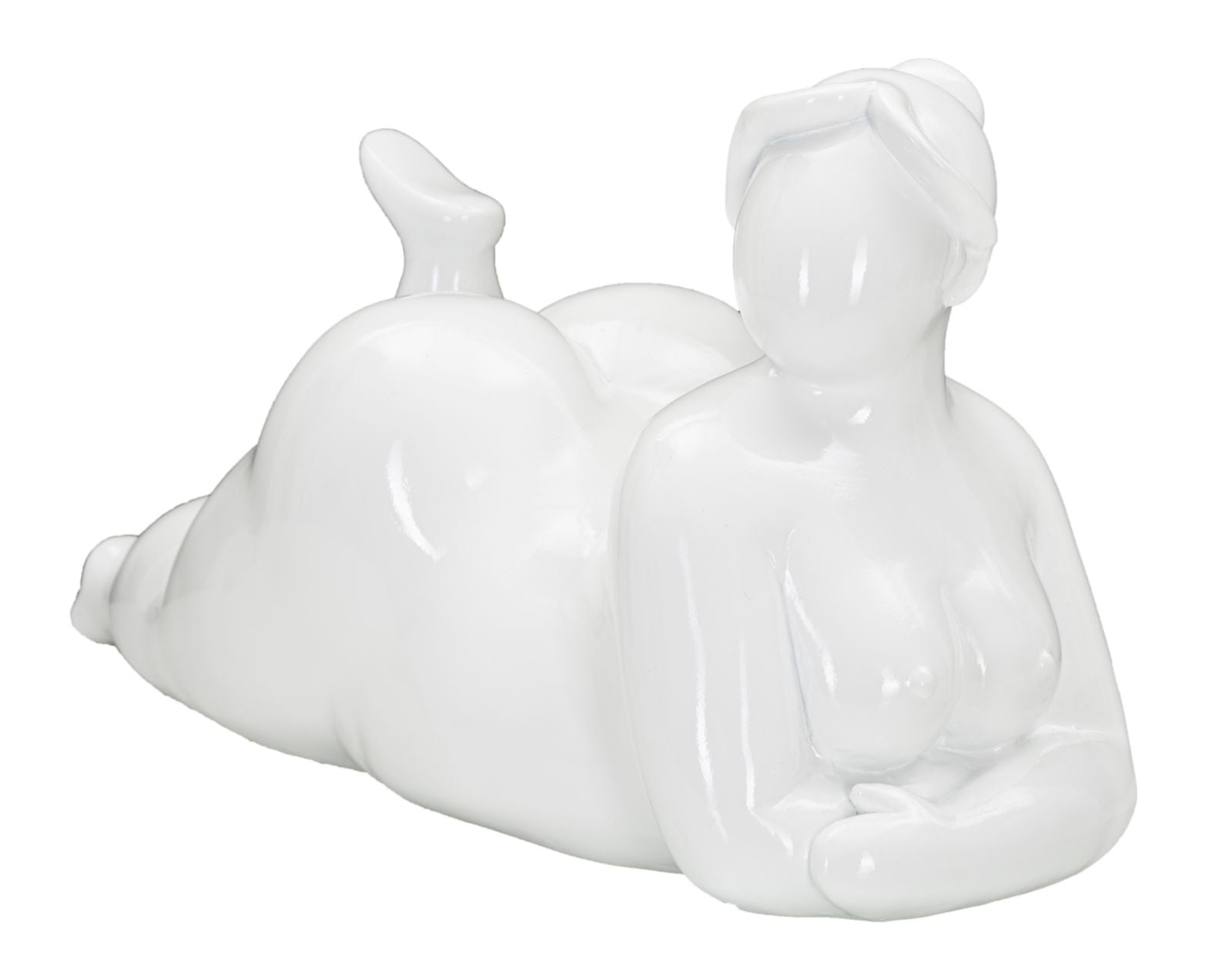Statua Donnina in Posa di Yoga Relax 32x12,5x16 cm