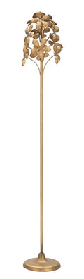Portacandele Flowy in Metallo Dorato Ø 17 cm x 93 cm