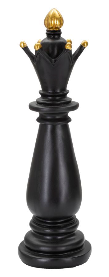 Alfiere Elegante Nero e Oro cm ø 12,5x38,5