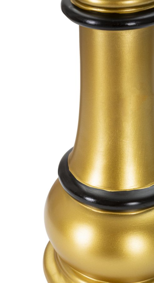 Regina degli Scacchi in Oro e Nero - Eleganza e Stile cm ø 15x50