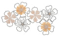 Pannello Decorativo 3D Itis in Ferro e Legno cm 75x3,5x42