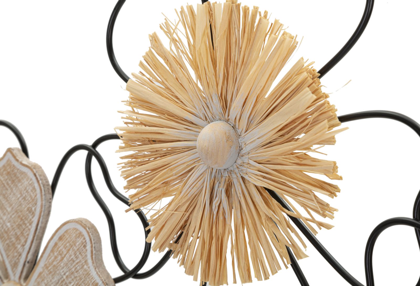 Pannello Decorativo 3D Itis in Ferro e Legno cm 75x3,5x42