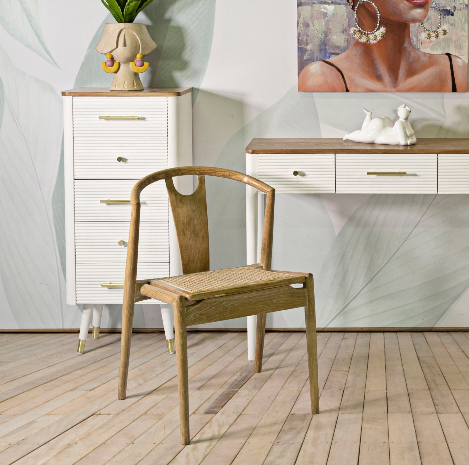 Sedia Giapponese - Set di 2 Pezzi cm 56x53x76