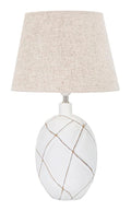 Lampada da tavolo in resina Lines elegante cm ø 35x60