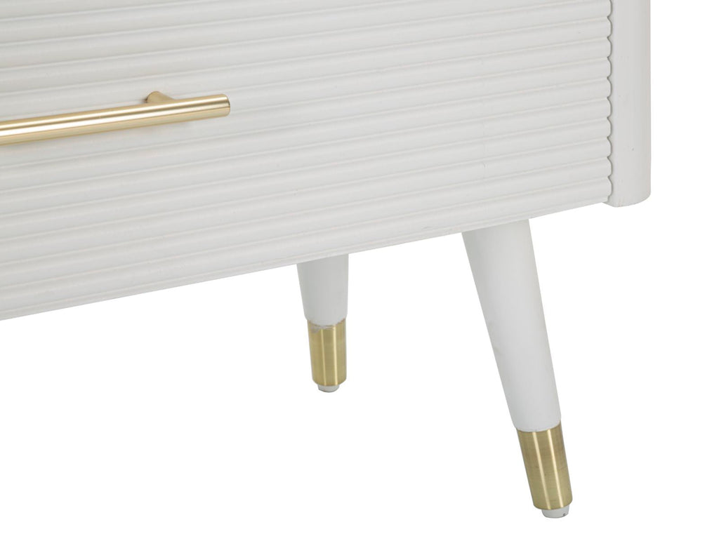 Comò Matera Elegante con 3 Cassetti e Piano in Legno Marrone