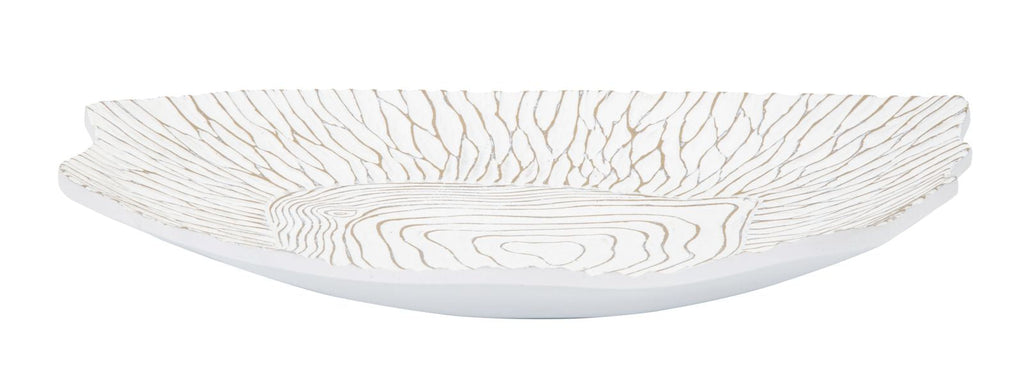 Piatto portaoggetti in resina con design irregolare cm 37x34x6