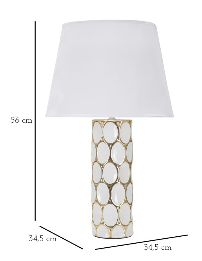 Lampada da Tavolo Elegante Glam Carv ø 34,5x56 cm