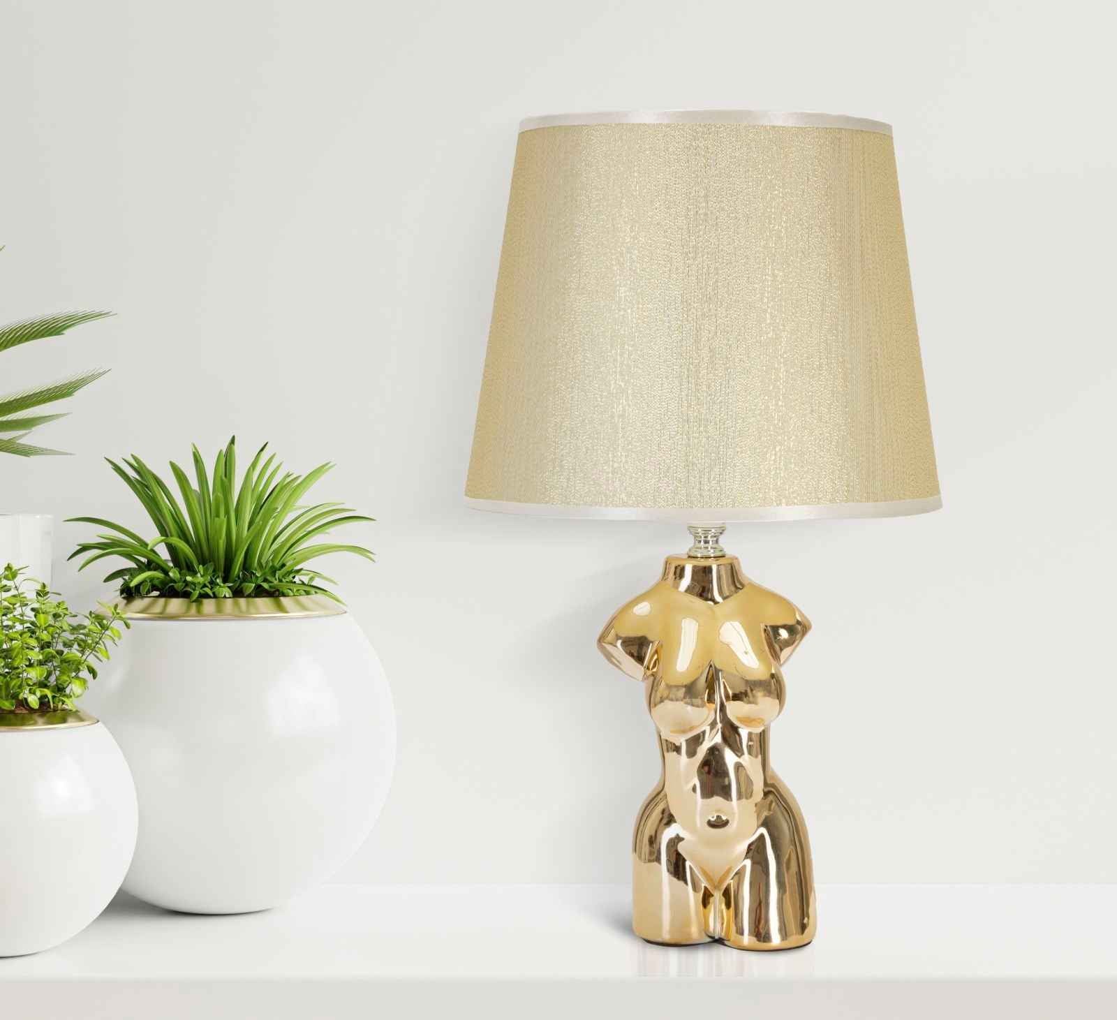Lampada da Comodino Eleganza Femminile cm ø 25x39,5