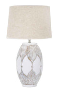 Lampada da Tavolo Atene in Resina Ovale - Design Elegante Ø38x67 cm