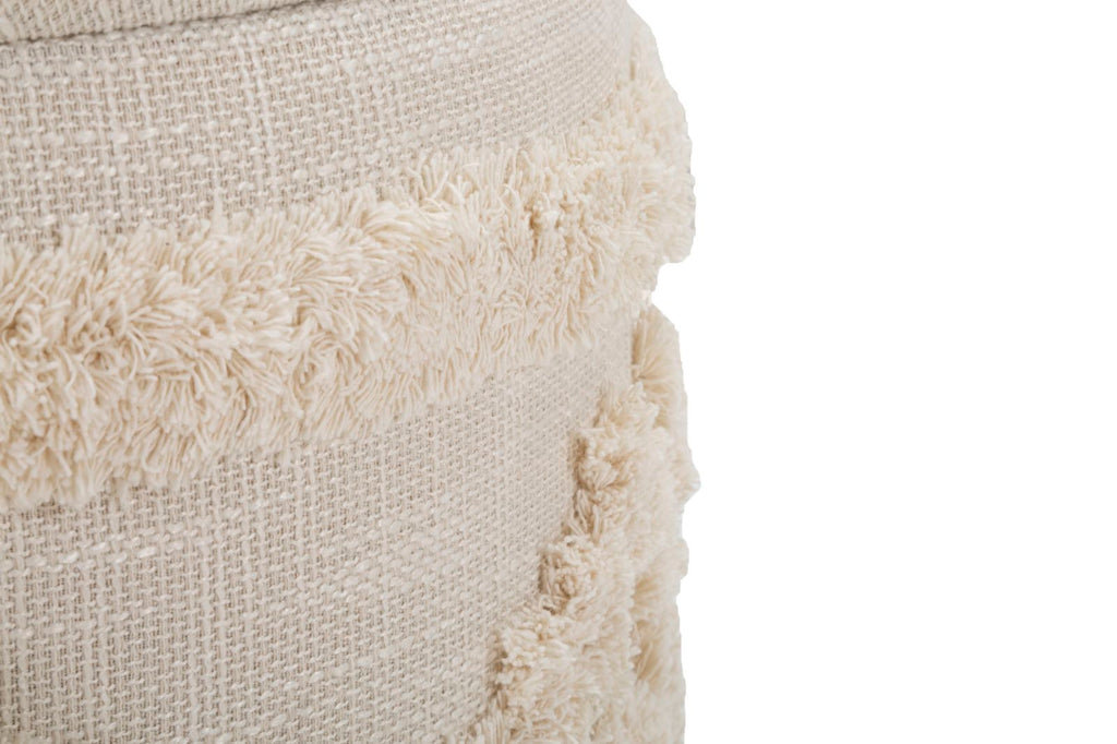 Pouf Damasco Rotondo con Contenitore Ø 35x40 cm