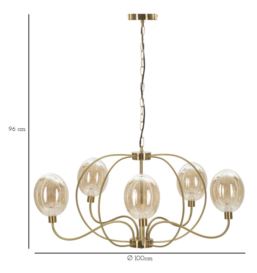 Lampadario Vienna Elegante Ø 100 cm - Altezza 96 cm