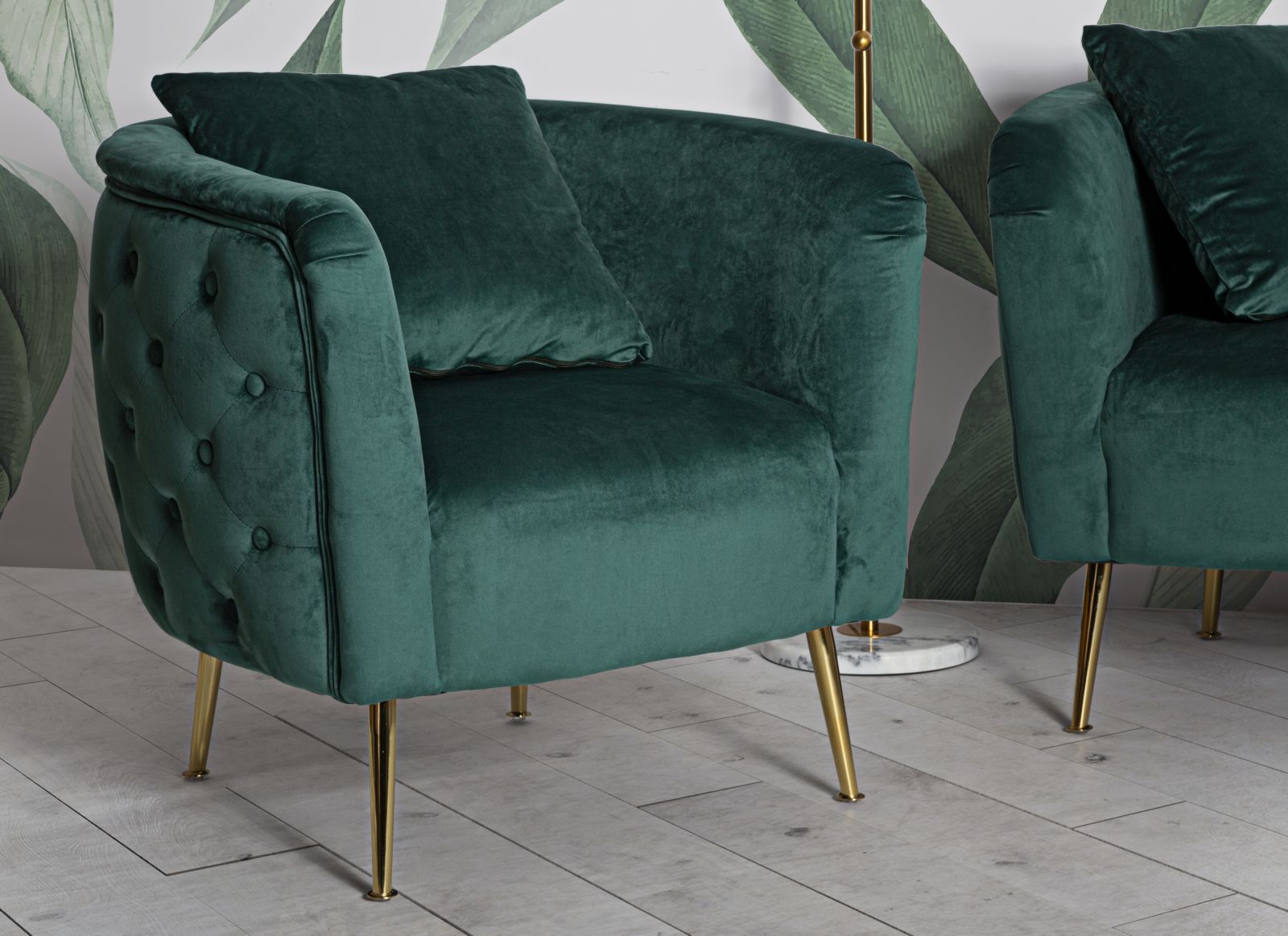 Poltrona Bucarest Verde Elegante 76x74x73 cm