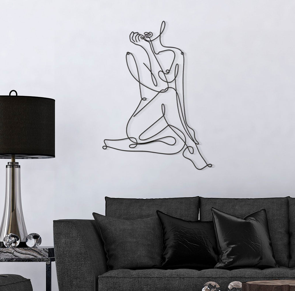 Pannello decorativo in metallo - Yogi 60x1,3x80 cm