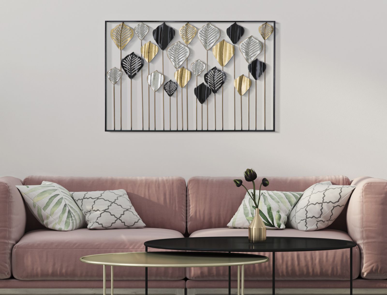 Pannello Decorativo in Metallo Lex - cm 120x2,5x78,5