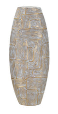 Vaso Eclips Tower in Resina 24x11,5x59,5 cm