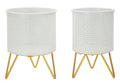 Coppia di Portavasi Gaspy Eleganti cm ø 16x20-13x20