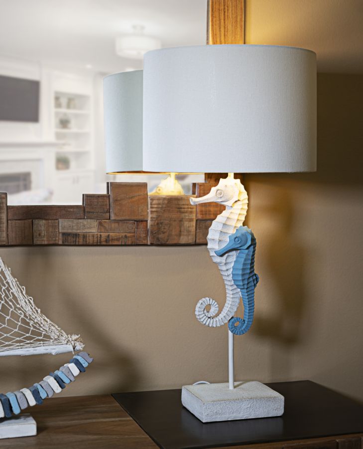 Lampada da Tavolo con Design Cavalluccio Marino Ø 30,5 cm x 66,5 cm