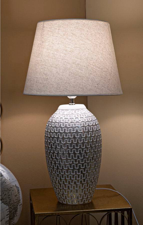 Lampada da Tavolo Wave in Resina Ø 35 cm - Altezza 65 cm