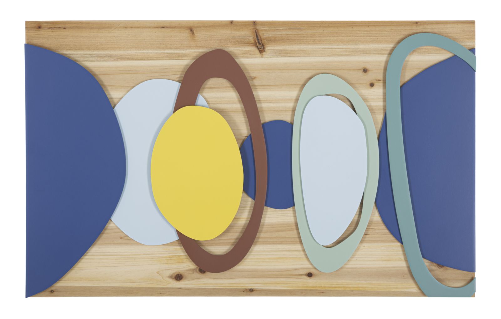 Pannello Decorativo 3D in Legno e Metallo cm 80x2,5x50