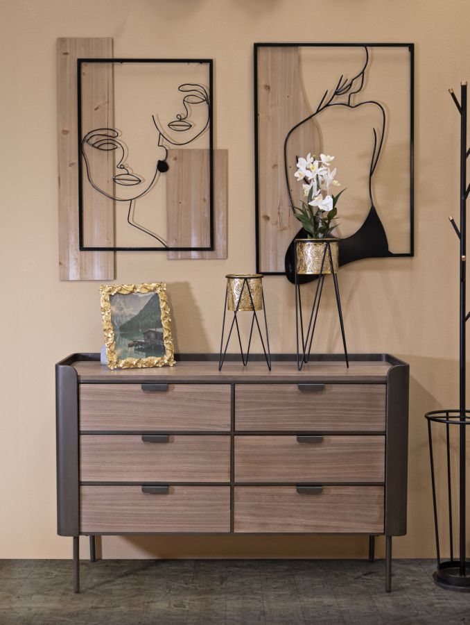Comò Toronto Elegante 120x39x79 cm
