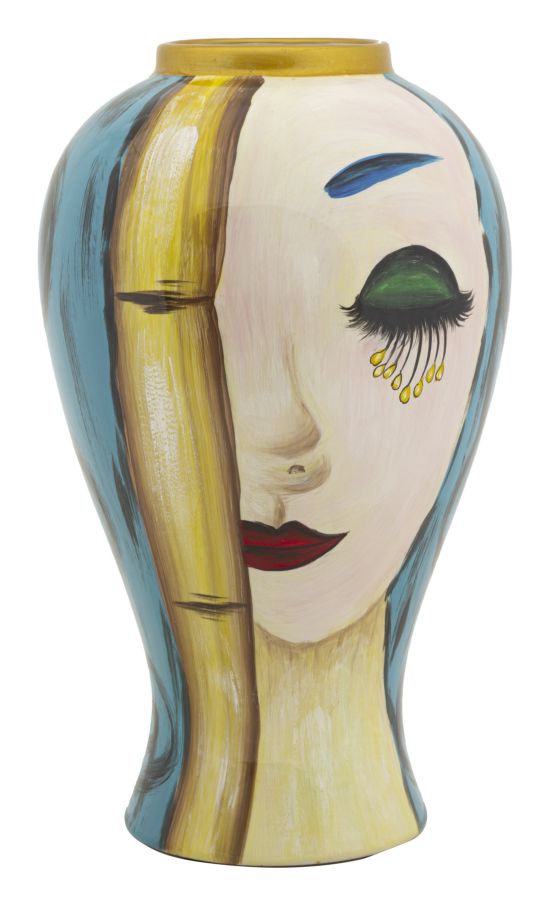 Vaso Ceramica Faccia Artistica Ø 21x34 cm