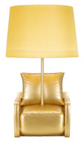 Lampada da Comodino Vintage Gialla cm ø 26x46