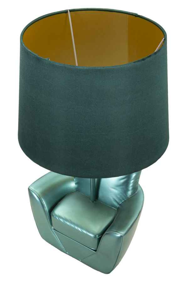 Lampada da Comodino Vintage Turchese Ø 26x43 cm