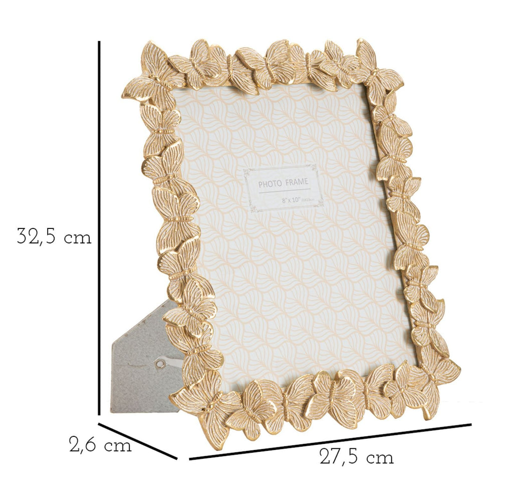 Cornice Decorativa Farfalle Oro 27,5x2,6x32,5 cm (interno 20x25 cm)