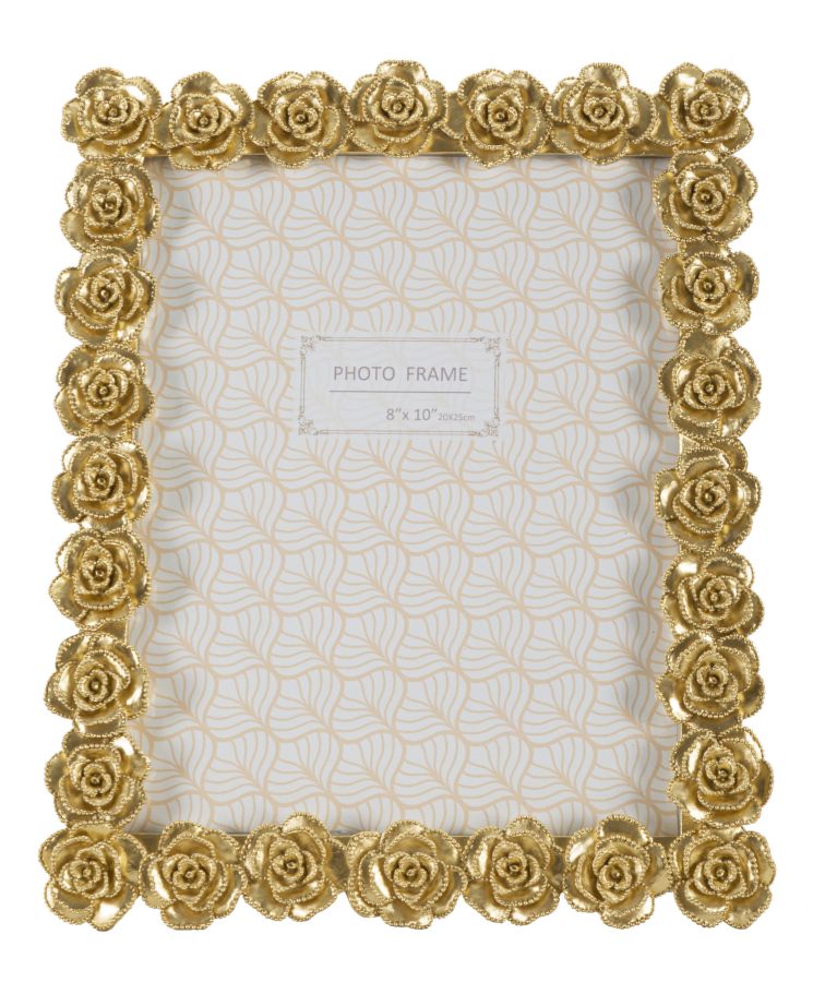 Cornice Elegante Rossens con Motivo di Rose 25,5x2,5x31 cm