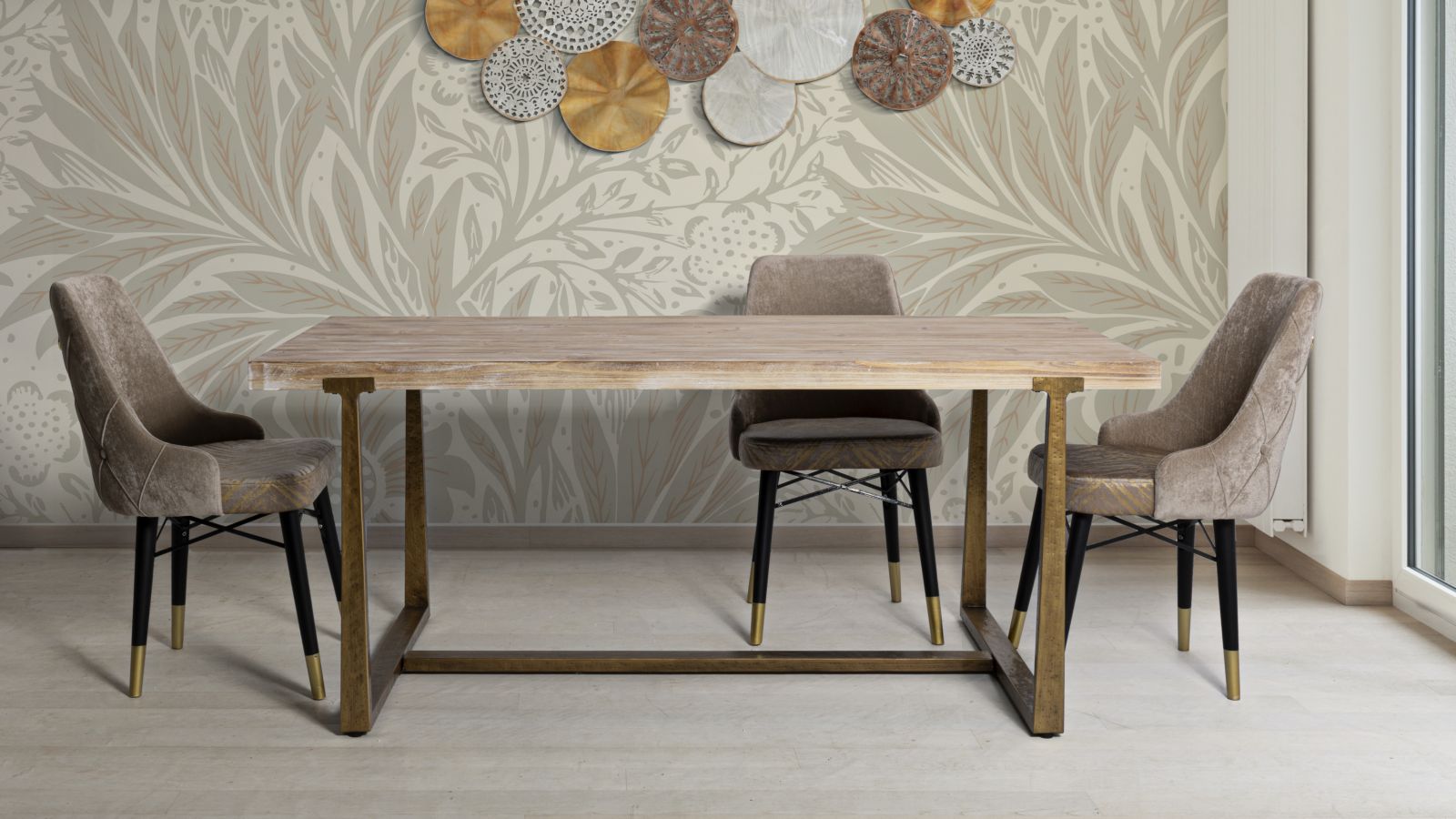 Tavolo Ankara Design Moderno 180x90x78 cm