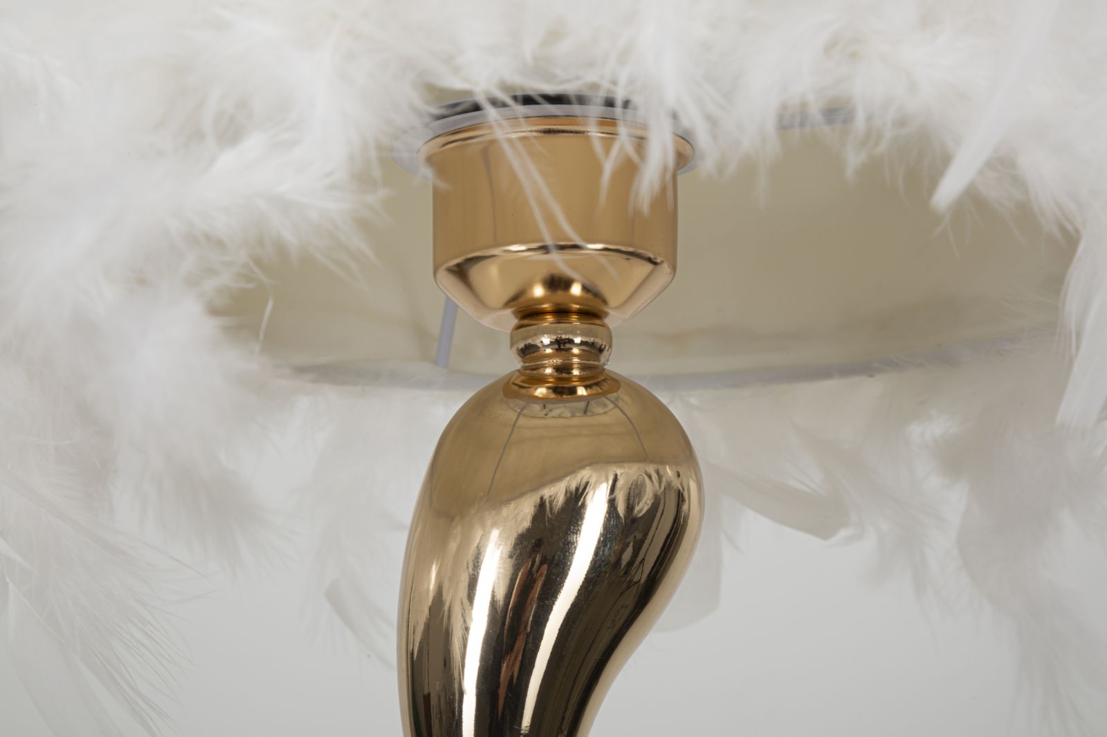 Lampada da Tavolo Elegante Bianca Ø 25x47 cm