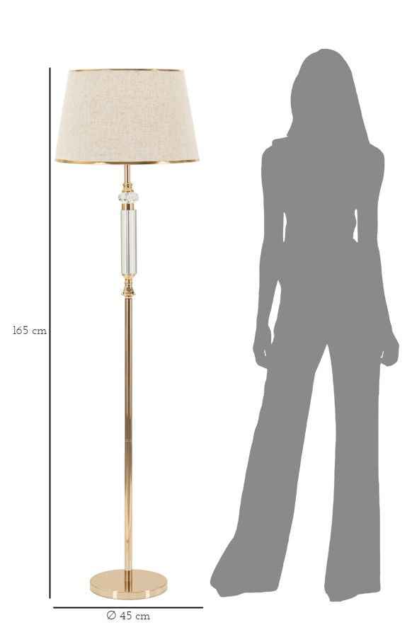 Lampada da Terra Praga Elegante 45x165 cm
