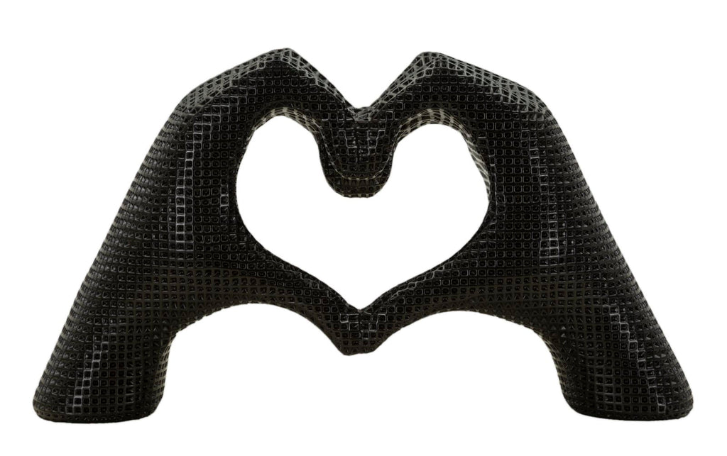 Scultura Lover Black Cm 25X7,5X13,5 Per Decorare Con Amore