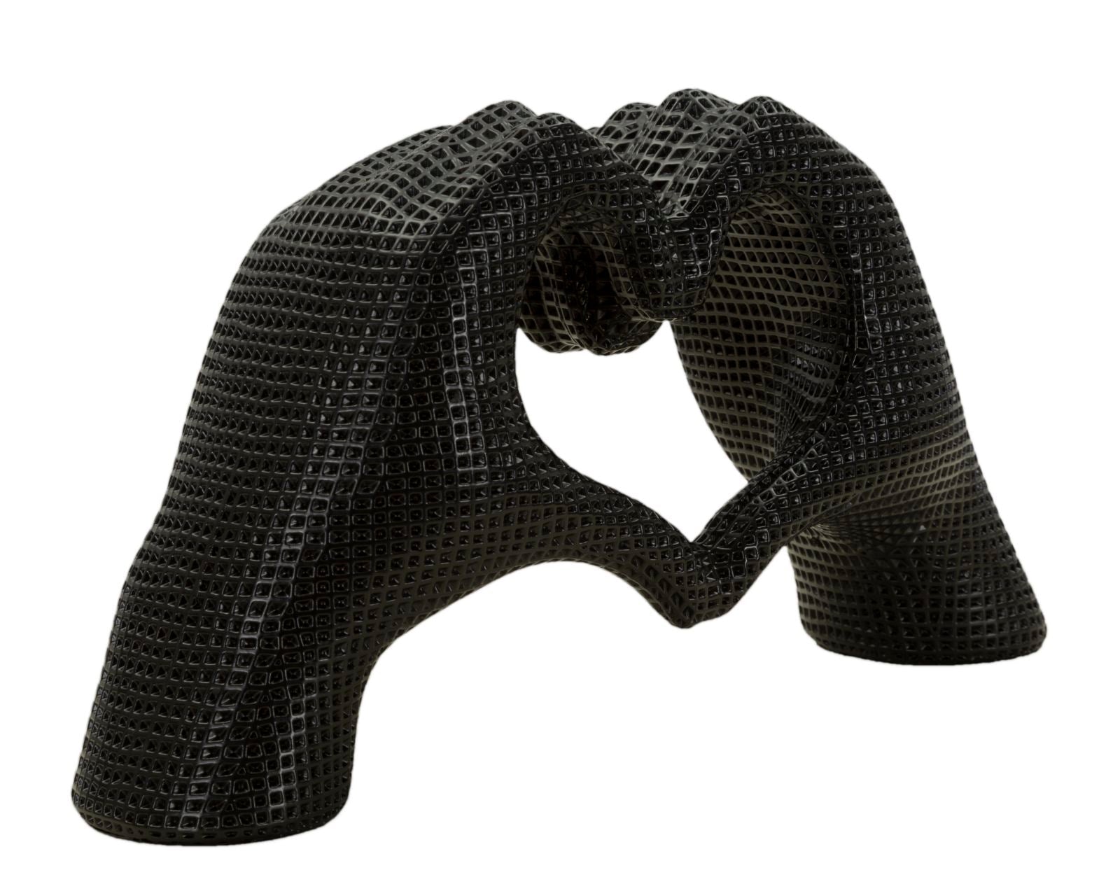 Scultura Lover Black Cm 25X7,5X13,5 Per Decorare Con Amore