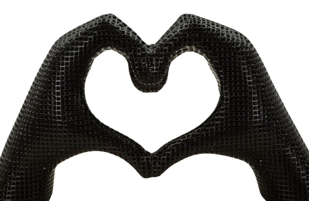 Scultura Lover Black Cm 25X7,5X13,5 Per Decorare Con Amore