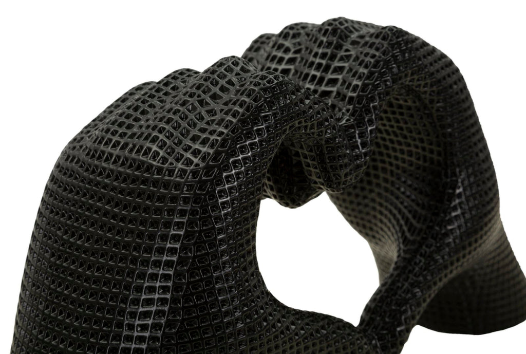 Scultura Lover Black Cm 25X7,5X13,5 Per Decorare Con Amore