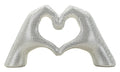 Scultura Lover Silver Cm 25X7,5X13,5 Elegante Decorazione