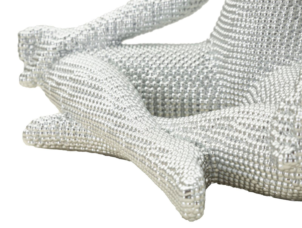 Donnina Yoga Silver CM 20,5X15,5X23 Elegante Decorazione