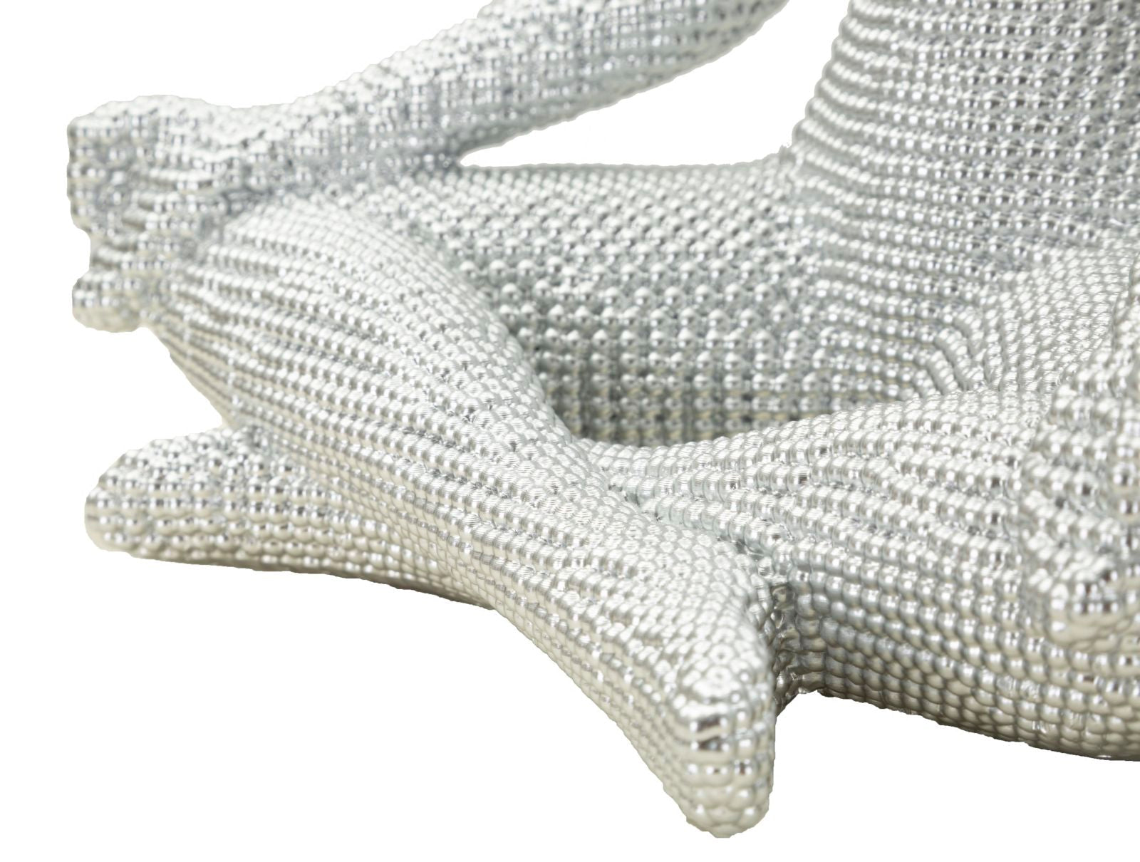 Donnina Yoga Silver CM 20,5X15,5X23 Elegante Decorazione