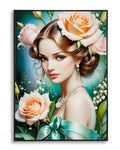 Dipinto Su Tela Laccato Fantasy C/Cornice B 72X4X102