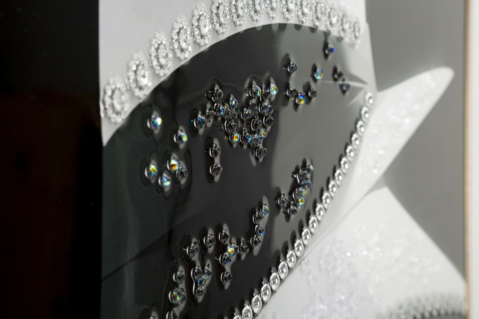 Dipinto Su Tela Laccato Marty C/Cornice -A- Elegante 62X4X92