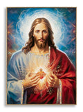 Dipinto Su Tela Laccato Jesus C/Cornice 72X4X102 Cm