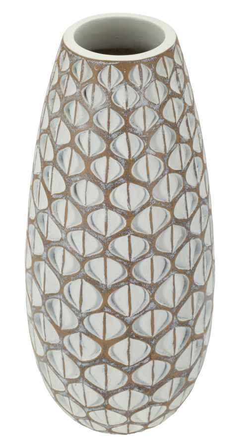 Vaso Resina Tibet Cm Ø 20X45,5 Design Moderno Elegante