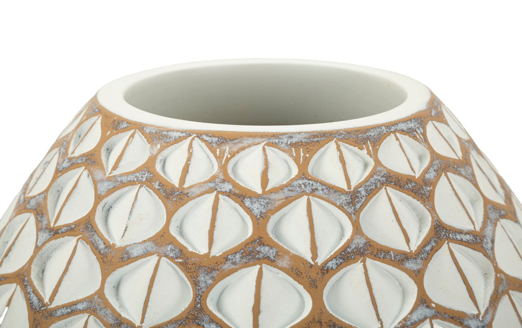 Vaso Resina Tibet Cm Ø 27X27 Elegante Design Moderno