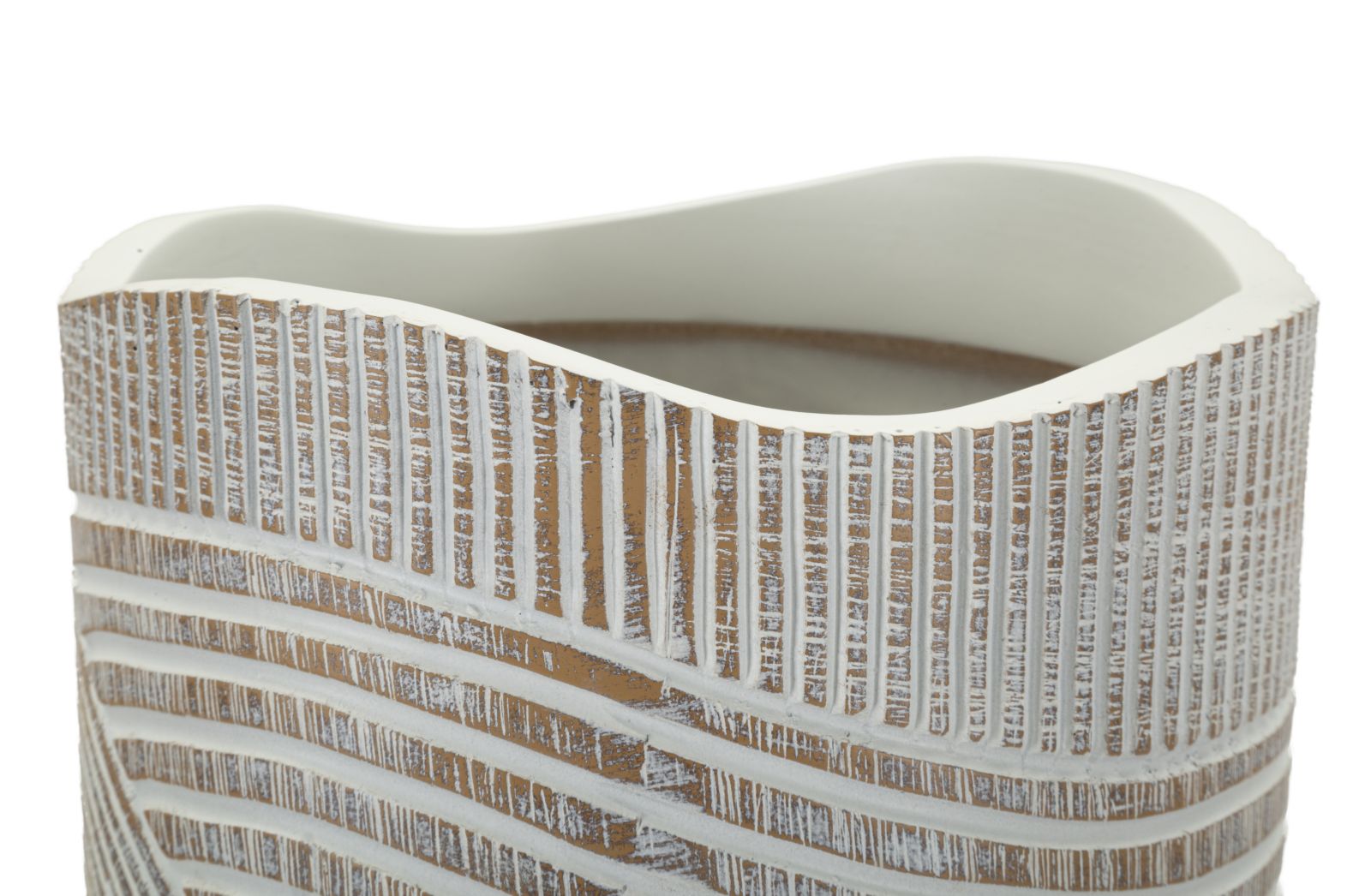 Vaso Resina Woody Cm Ø 18X45 Per Arredo Elegante