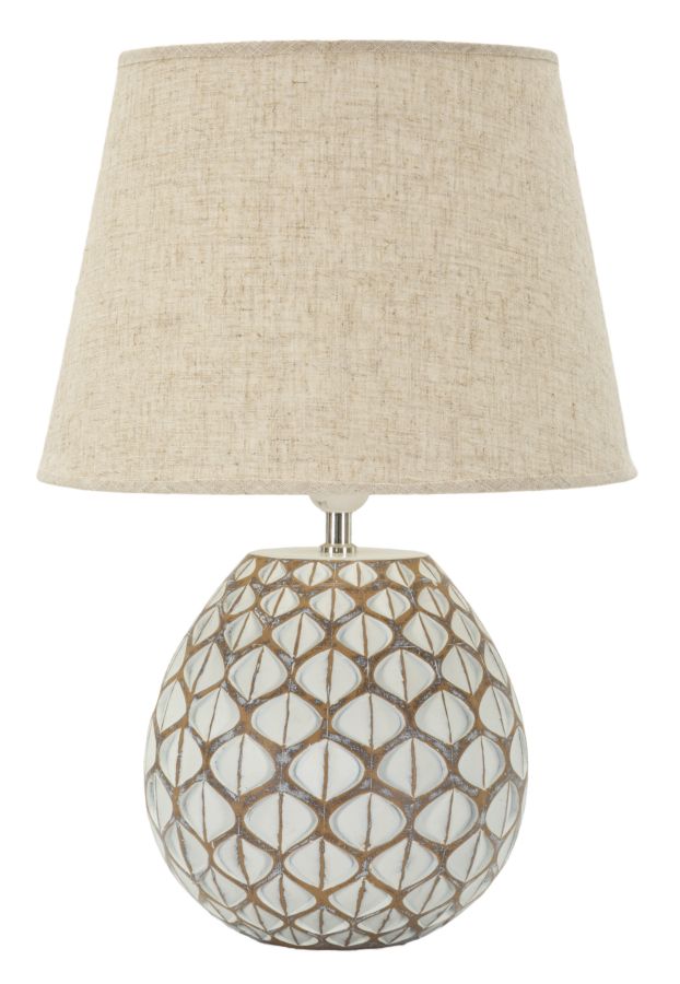Lampada Da Tavolo Resina Tibet Cm Ø 35X52 Elegante Design