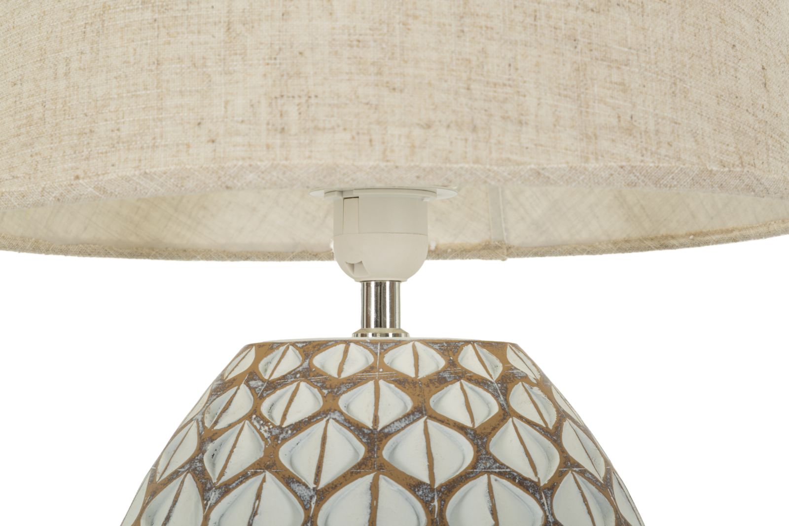Lampada Da Tavolo Resina Tibet Cm Ø 35X52 Elegante Design