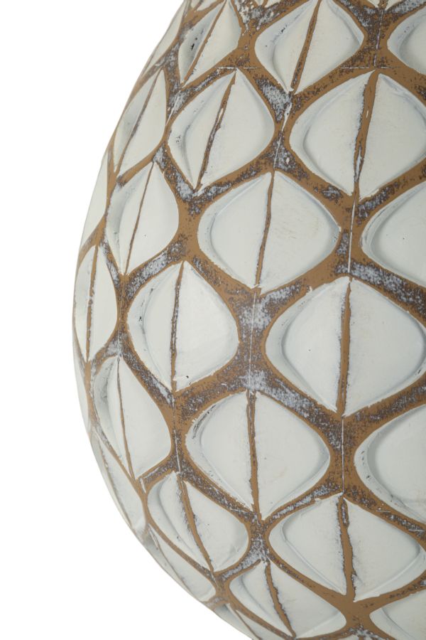 Lampada Da Tavolo Resina Tibet Cm Ø 35X52 Elegante Design