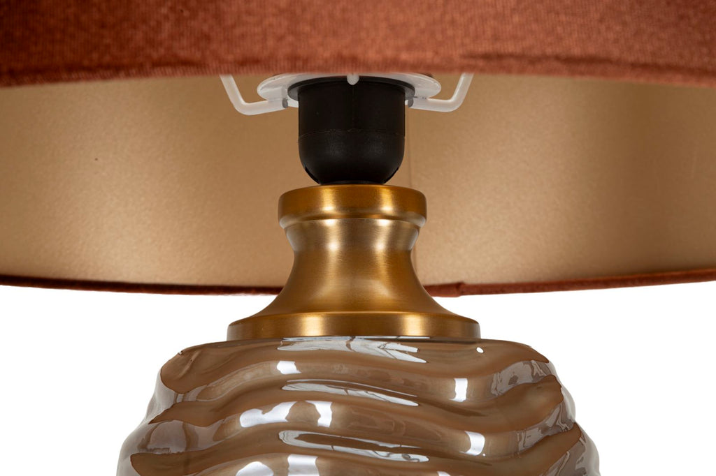 Lampada Da Tavolo Praga -B- Cm Ø 45,5X79 Elegante Design