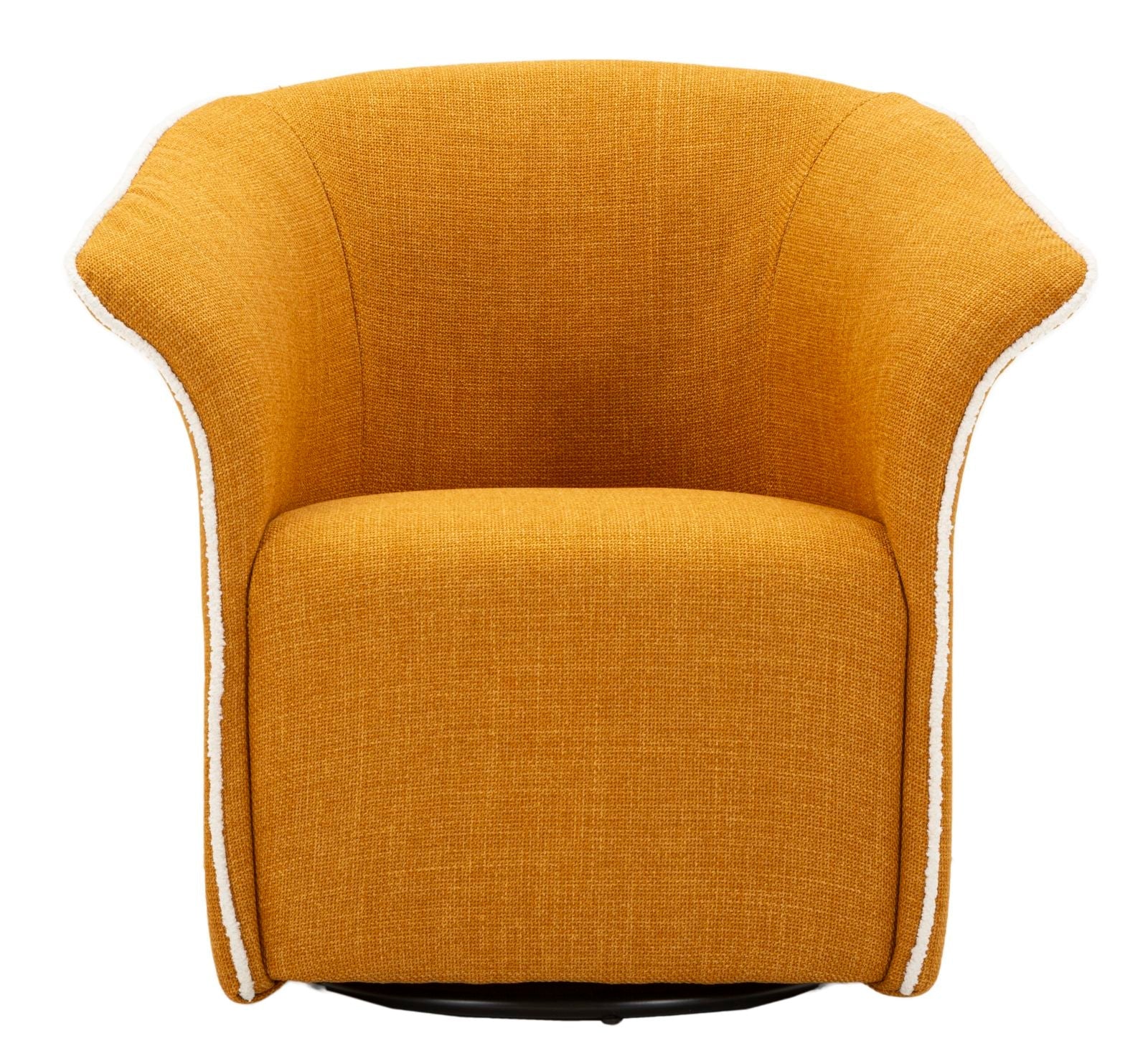 Poltrona Girevole Siena Senape 83,5X66X80 Alta 42 cm